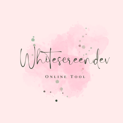 Whitescreen.dev official logo – fullscreen white screen tool